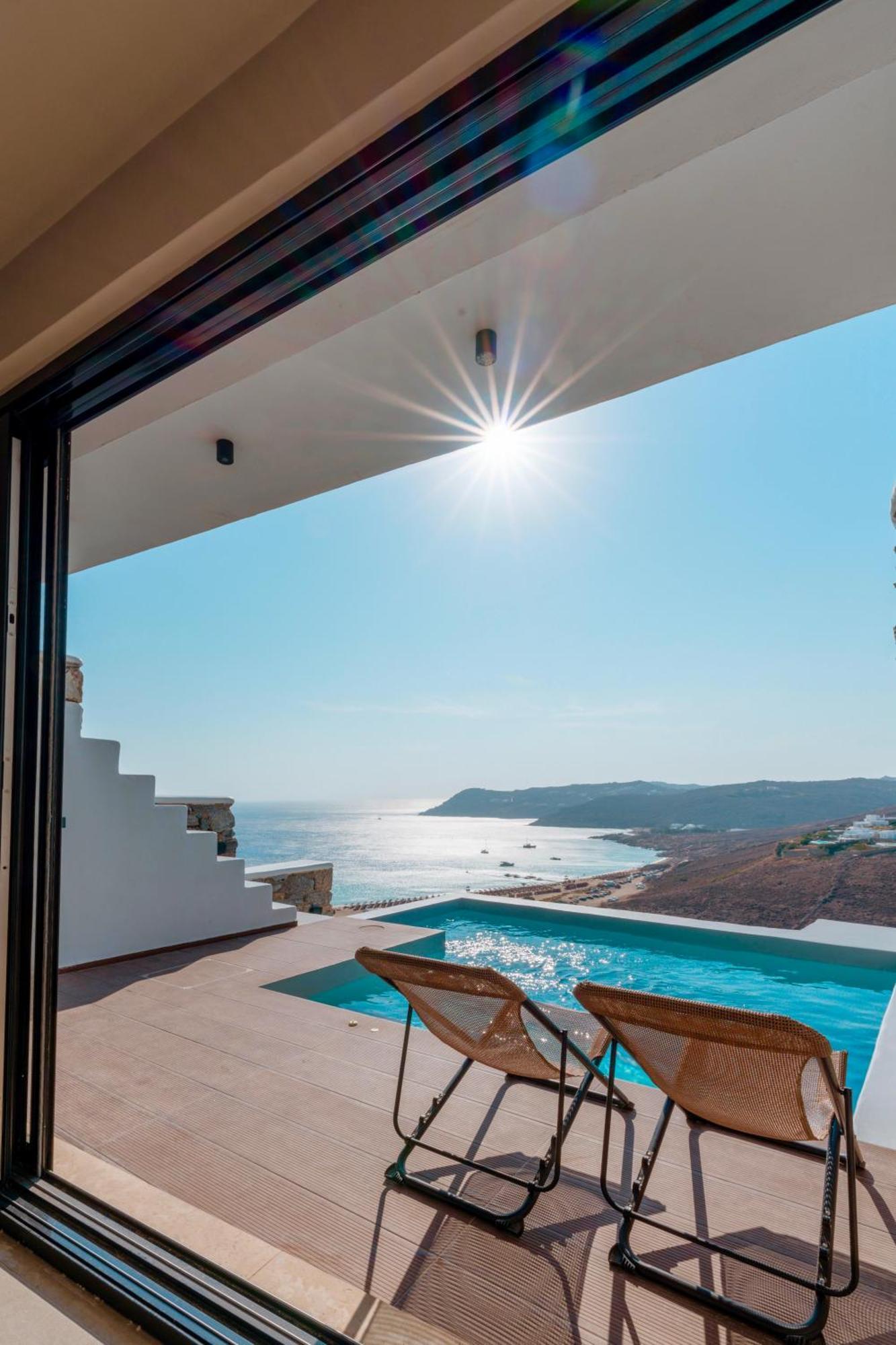 Luxury House With Private Pool At Elia Beach Mykonos Town ภายนอก รูปภาพ